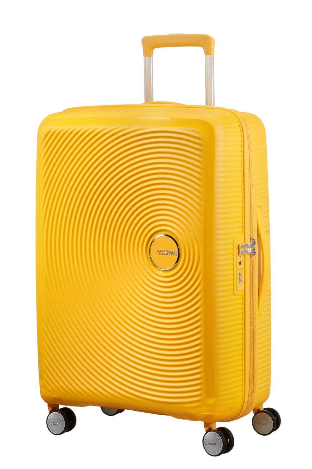 Чемодан с расширением American Tourister Soundbox 67x46,5x29/32 см Желтый (32G-06002) - фото 2