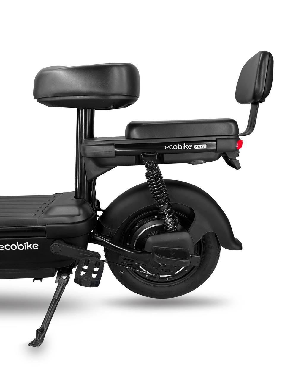 Електроскутер ECOBIKE Nova 15 Ah 48V 500W Чорний - фото 7