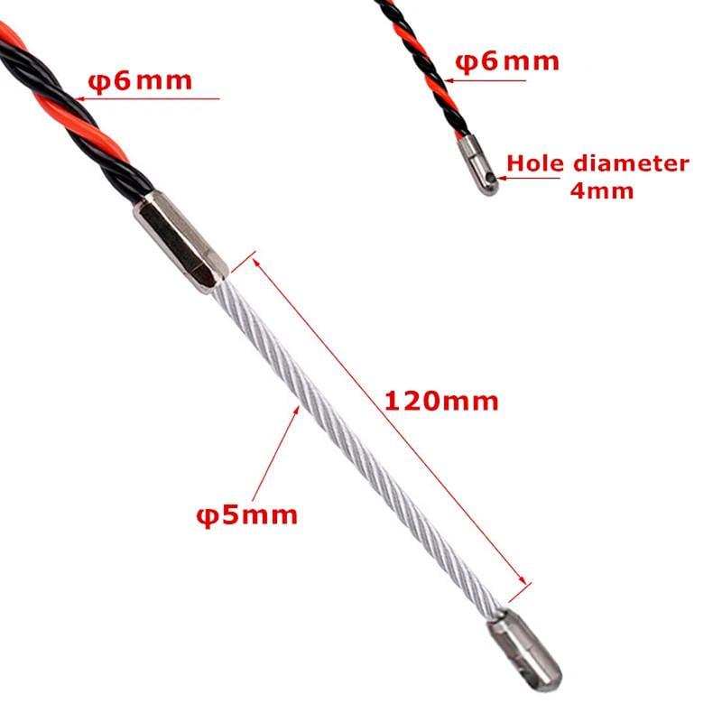 Набор Tactix протяжка для кабеля Ø6 мм 30 м нейлоновая усиленная с чулками (PET.WIRE6-30) - фото 7 Набор Tactix протяжка для кабеля Ø6 мм 30 м нейлоновая усиленная с чулками (PET.WIRE6-30) - фото 7