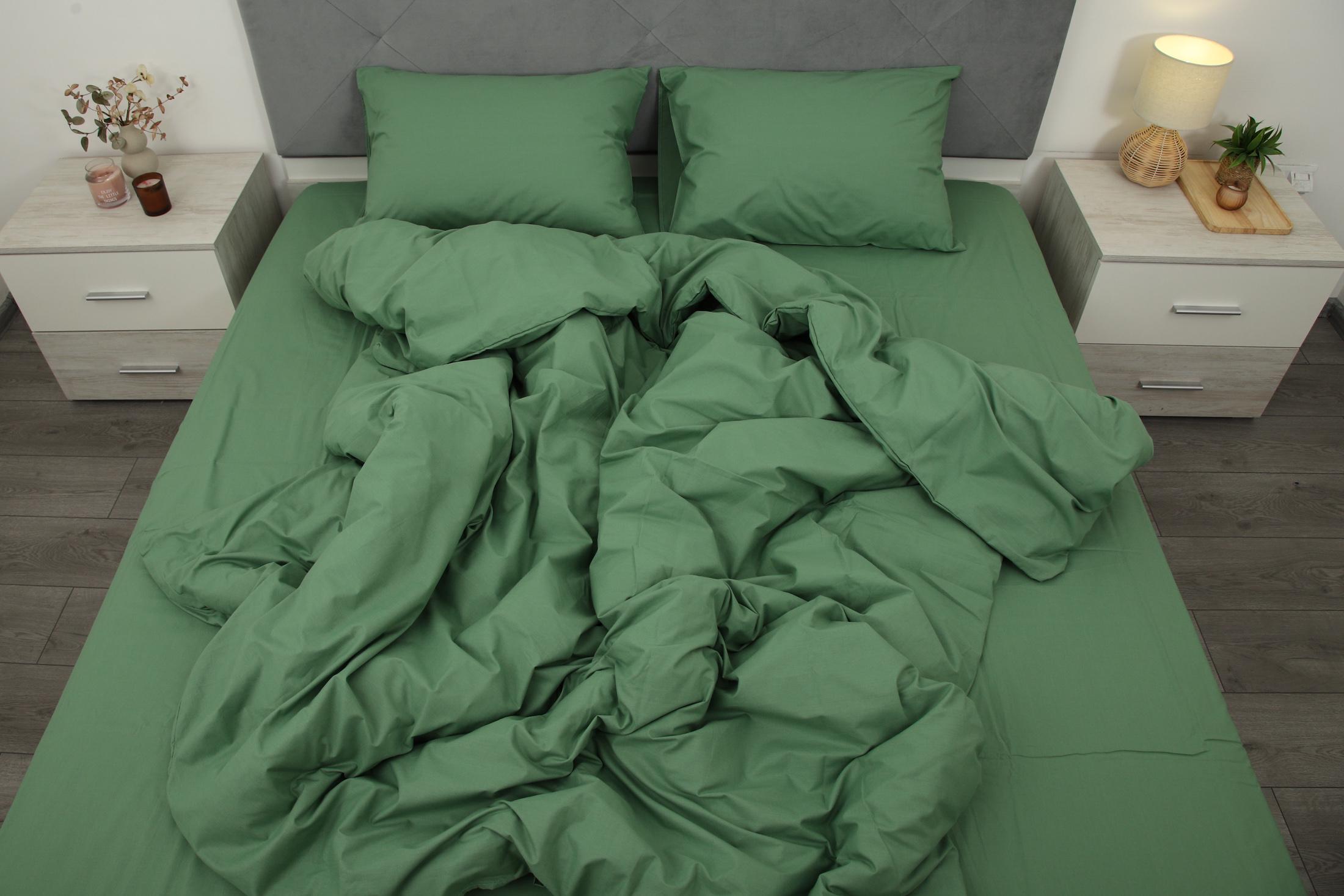 Комплект постельного белья евро Amore 6318 ранфорс Зеленый (KPB-Ae-R-6318(50x70)_) - фото 3 Комплект постельного белья евро Amore 6318 ранфорс Зеленый (KPB-Ae-R-6318(50x70)_) - фото 3