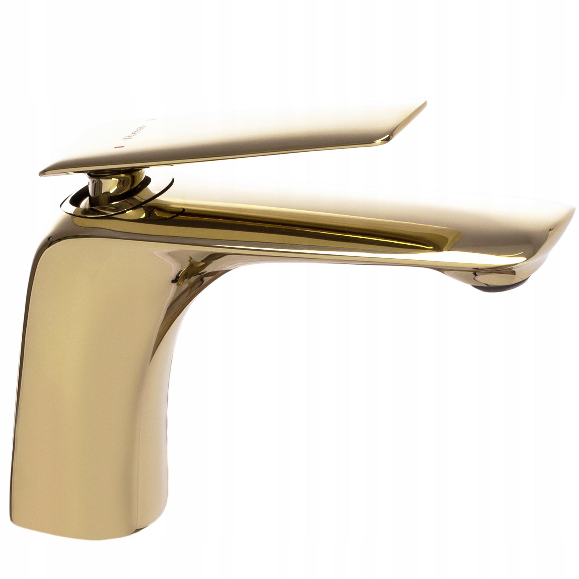 Смеситель для умывальника CUBO REA B5120 JAGER reac-00000000416 однорычажный Золотой (165401)