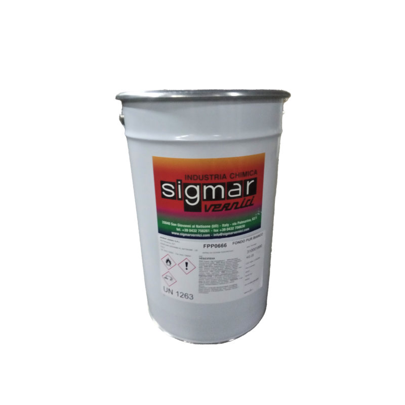 Поліуретановий грунт для дерева FPP 0666 від Sigmar Vernici 25 кг Білий