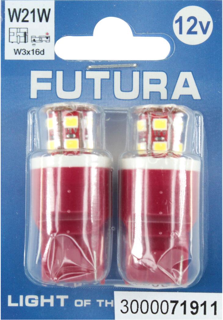 Лампочка FUTURA без цоколя LED T10 W21W SMD 24 диода 12V W3x16d 2 шт. Белый