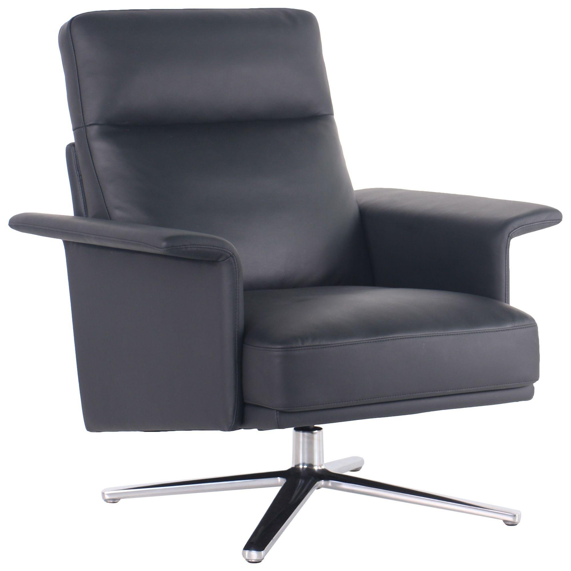 Кресло мягкое AMF Lorenzo XL из металла/дерева/комбинированной кожи Черный (546998)