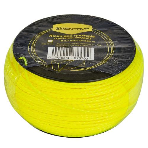 Леска для триммеров в бухте Кентавр крученный квадрат 2,7 мм 3LB 256 м (11925771)