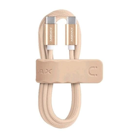 Кабель зарядки Momax Type C Cable USB-C to USB-C 1m, Champagne gold (DTC1L)