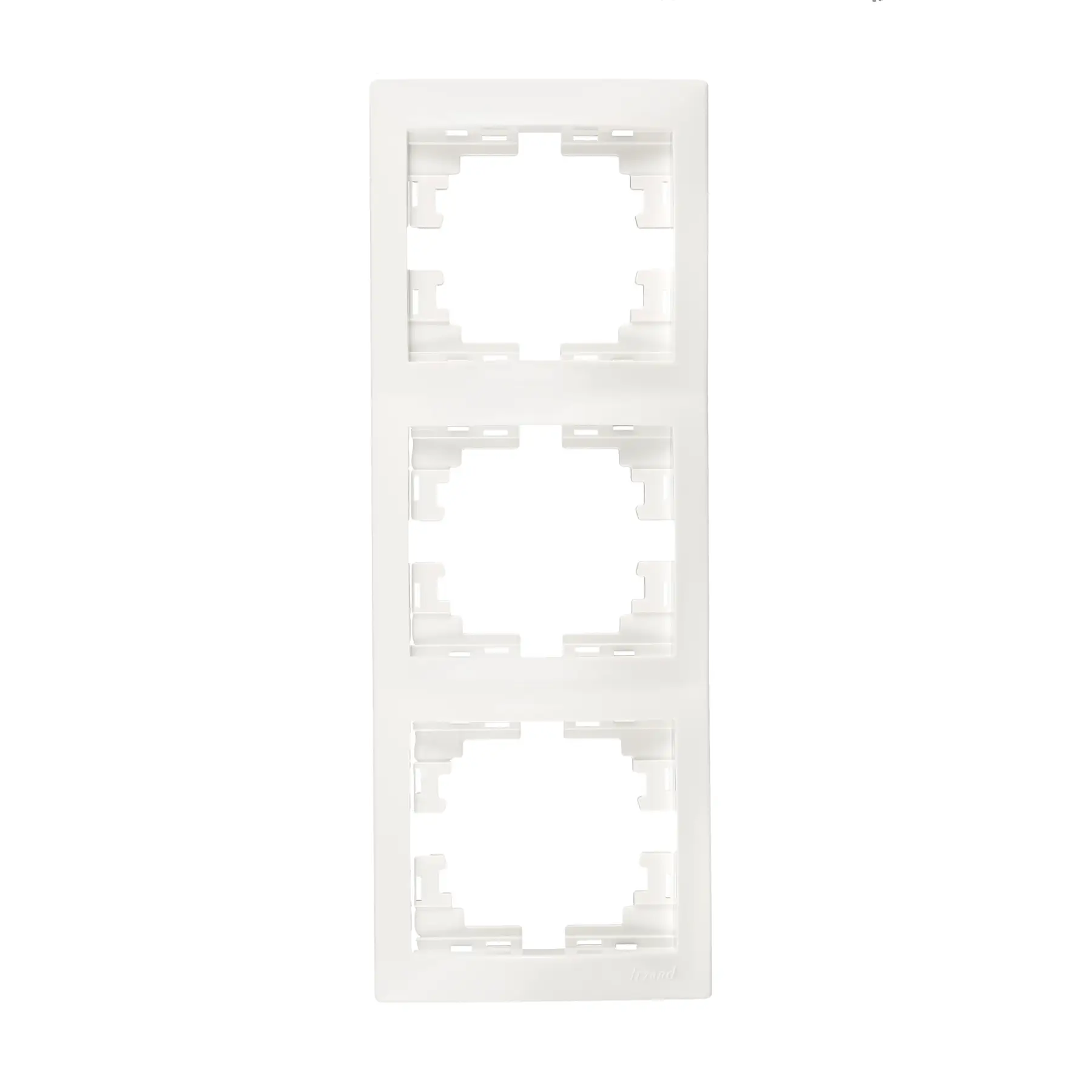 Рамка Lezard Mira 3-местная вертикальная Белый