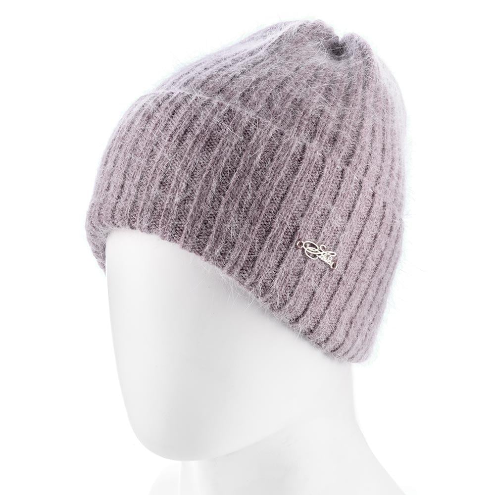 Шапка женская Atrics WH870 на флисовой подкладке с отворотом L р. 57-58 Сиреневый