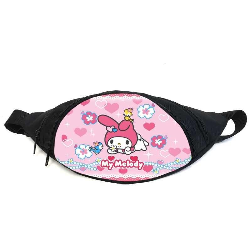 Поясная сумка-бананка Cappuccino Toys GB Kuromi Hello Kitty 08 Черный (2384949762)