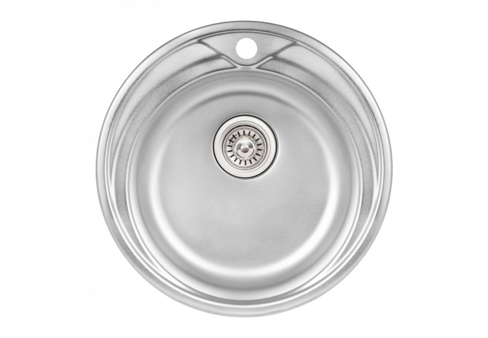 Кухонна мийка Q-tap D510 0,8 мм Micro Decor (QTD510MICDEC08)