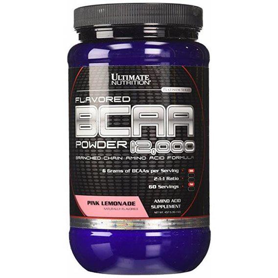 Аминокислота BCAA для спорта Ultimate Nutrition Flavored BCAA 12,000 Powder 228 г 30 порций Pink Lemonade