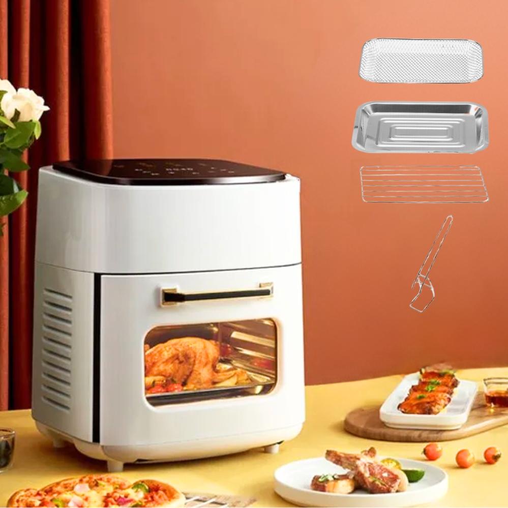 Мультипечь безмасляная DT-100 3в1 гриль/сушка для фруктов и овощей 3500W 15 л Белый (29867354)