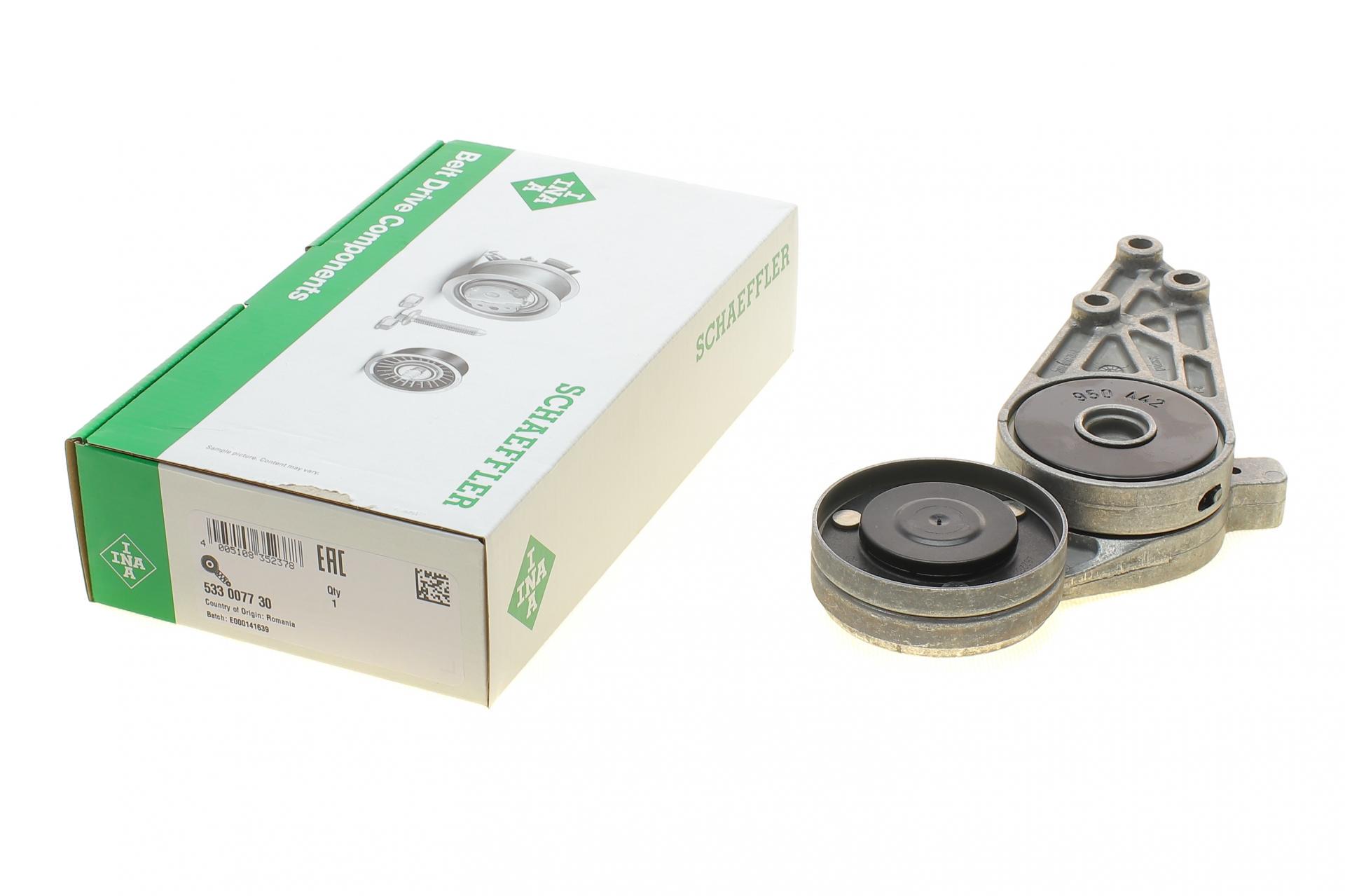 Натяжник ремня генератора INA для Audi A4/A6/Skoda Superb/VW Passat 1.8 94-08 73-21.3mm (533 0077 30)