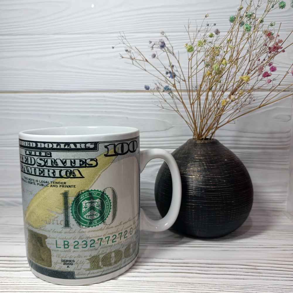 Кружка большая керамическая "Доллар" 1 л - фото 9 Кружка большая керамическая "Доллар" 1 л - фото 9