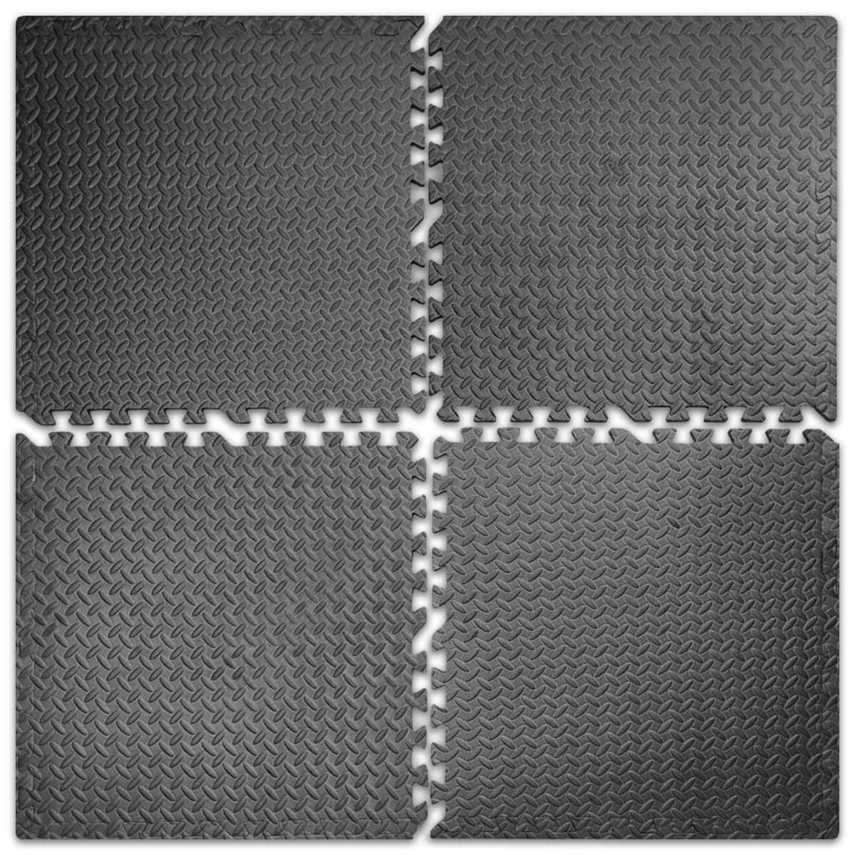 Пол пазл модульне покриття для підлоги Sticker Wall SW-00001169 600x600x10 мм Чорний - фото 9