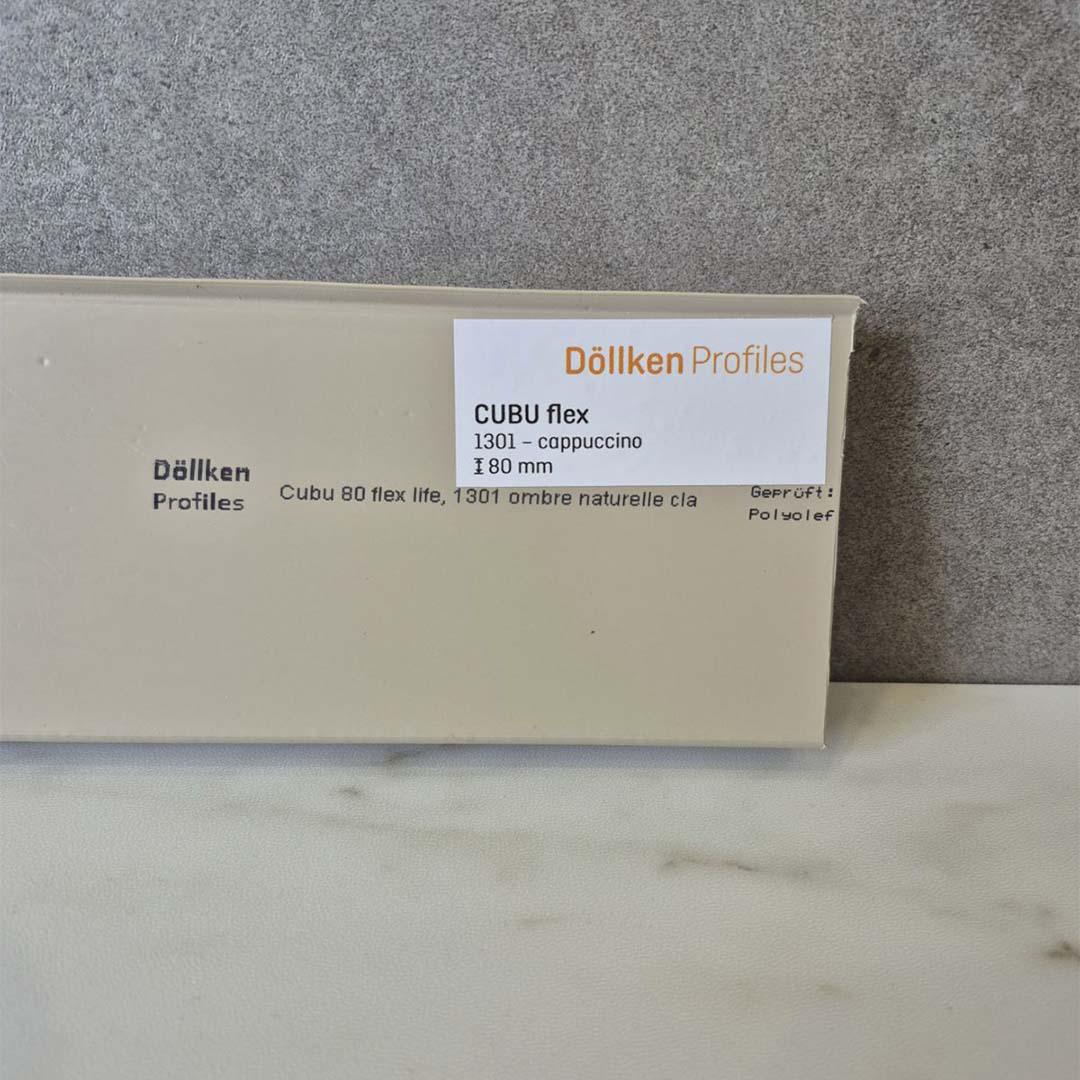 Плинтус Doellken Cubu flex life 1301 80 мм 2,5 м Капучино - фото 2