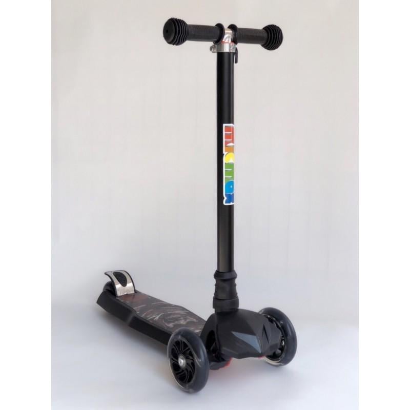 Самокат детский Scooter NEW с подсветкой колес MG 36 Черный (mg36-6)