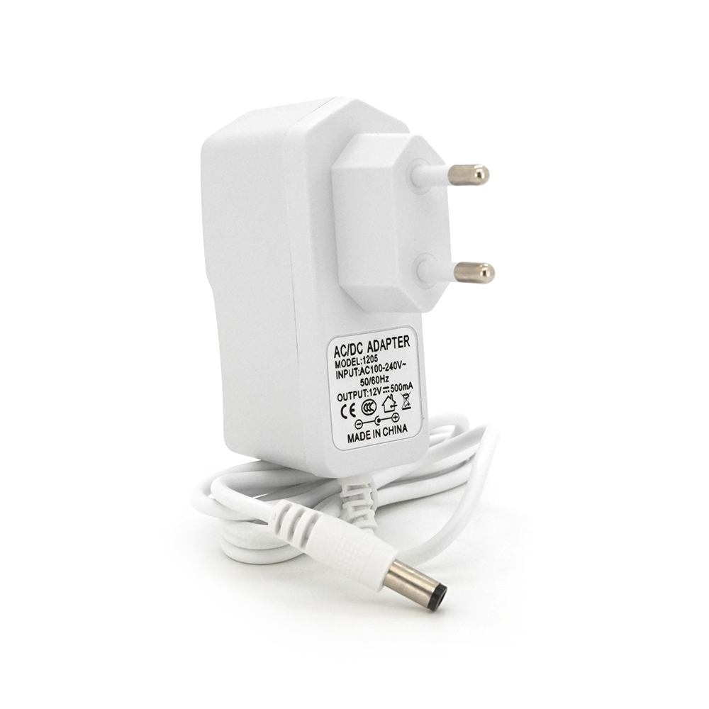 Адаптер живлення імпульсний Q50 для електроніки універсальний 6 Вт 12 В 0,5 А Білий (16893)