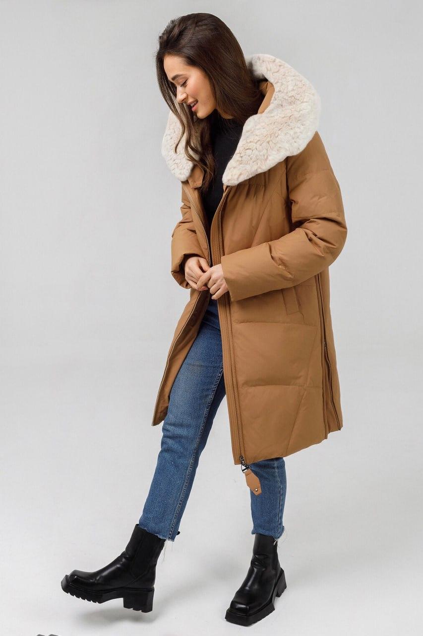 Парка зимова з хутром р. 52 Кемел (998f\52) - фото 3