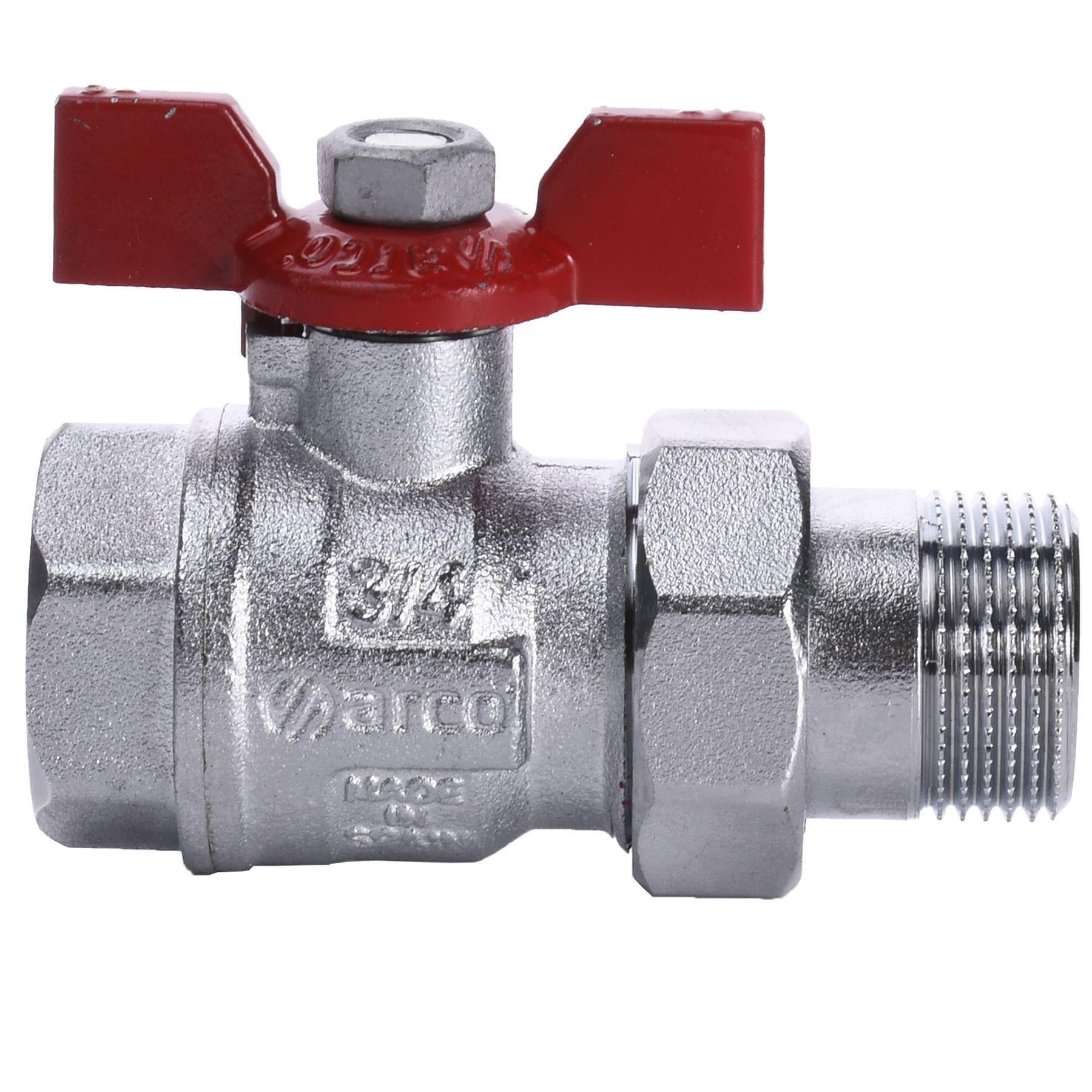 Кран шаровый прямой с американкой Arco 3/4″ TURIA 0117408 (000004845)