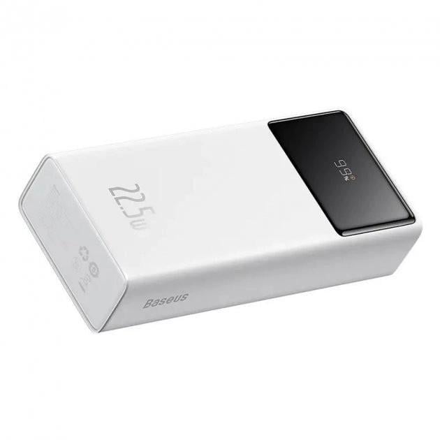 Повербанк Baseus Star Lord Display 30000 mAh 22,5 W White (11234) - фото 4