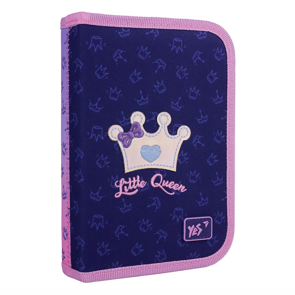 Пенал твердый одинарный с клапаном YES Little Queen HP-03