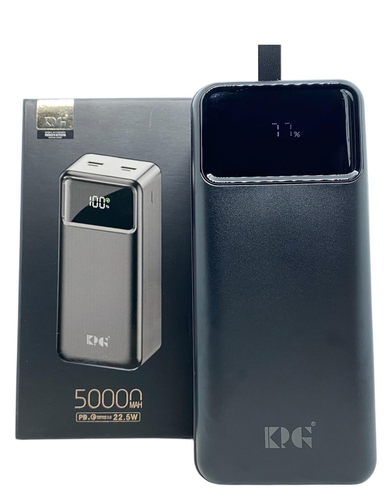 Павербанк швидка зарядка KPG-502 50000 mAh 22,5W реальна ємність