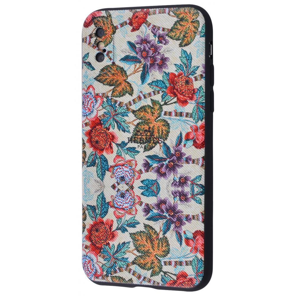 Чехол PRC Brand Picture case TPU для iPhone XS Max Leaves с рисунком