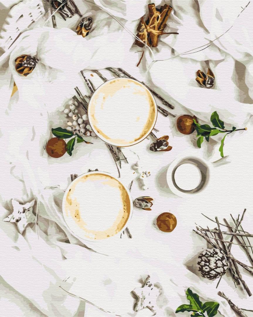 Картина по номерам Brushme Белый флетлей 40x50 см (BS52480)