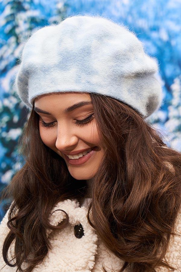 Берет женский шерстяной Braxton Фиби тай-дай Голубой (6010-2/26479151)