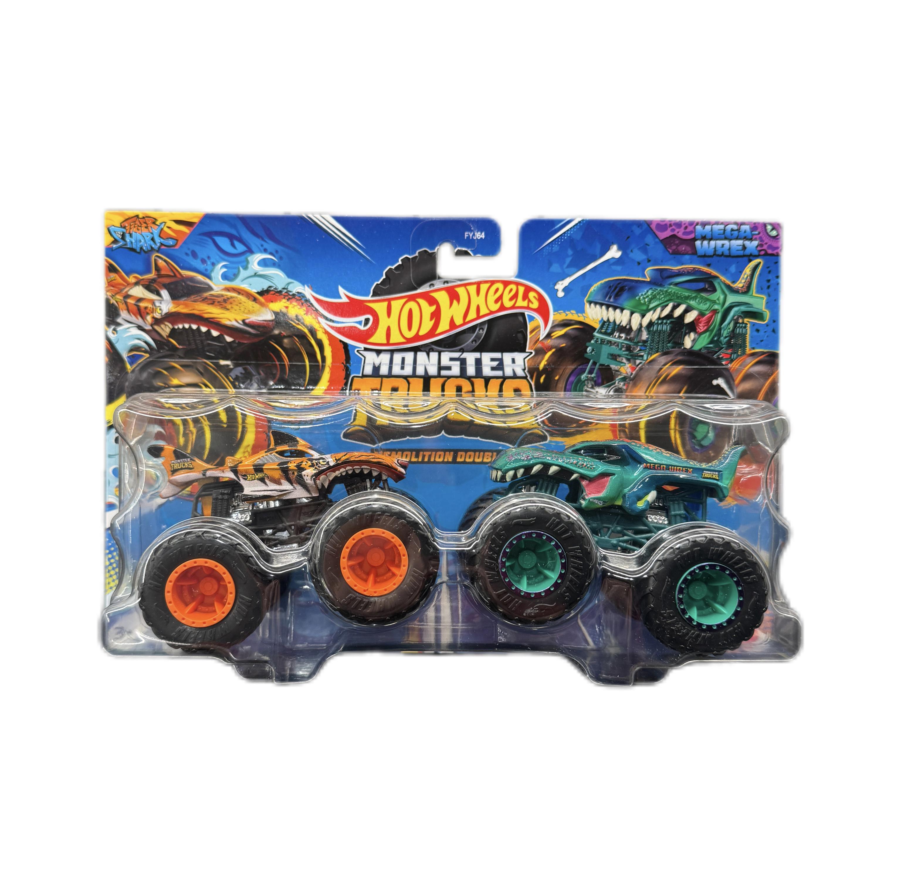 Набор машинок Hot Wheels Monster Trucks Tiger Shark&MEGA-Wrex (21094836)