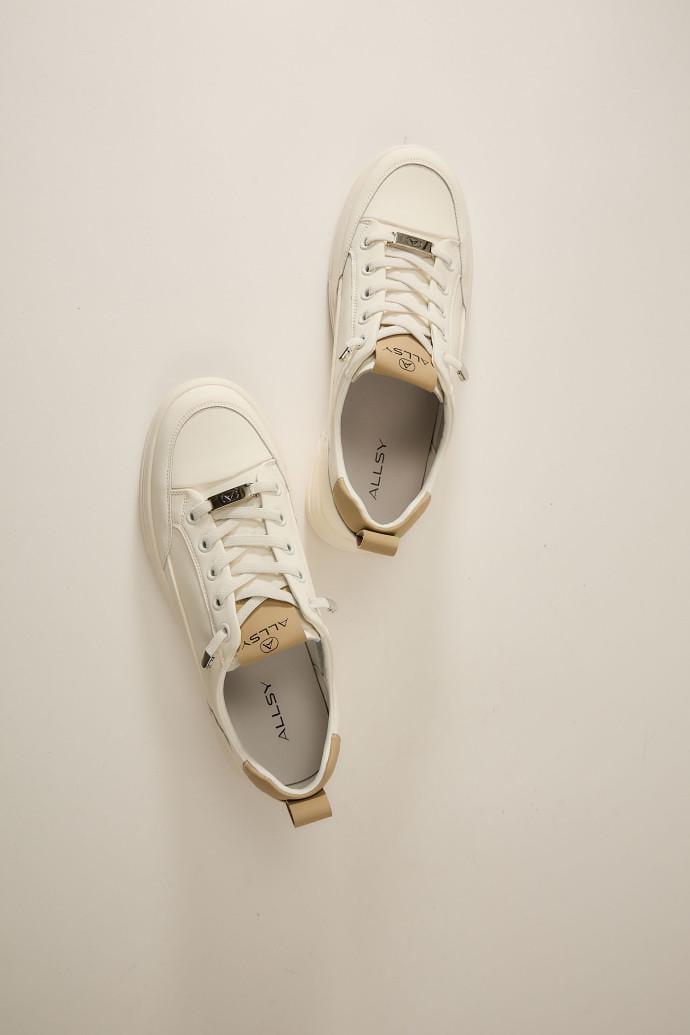 Слипоны женские ALLSY кожаные р. 38 Бежевый (195803) - фото 3