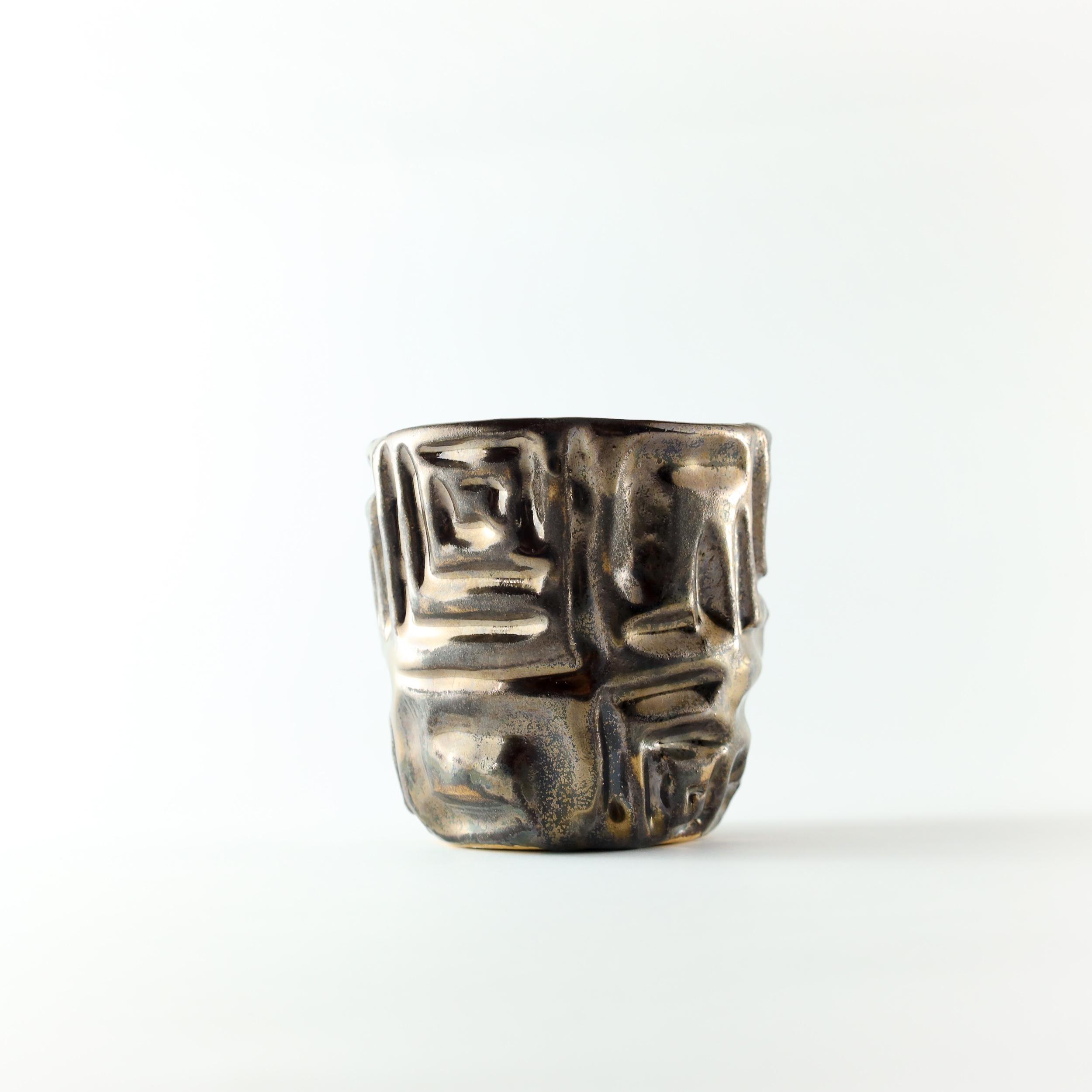 Чашка Металлическое сердце ручной работы (CUP-049) - фото 4 Чашка Металлическое сердце ручной работы (CUP-049) - фото 4