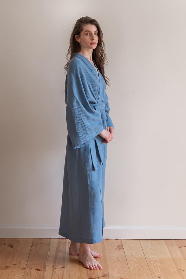 Халат мусліновий FORLY Butterfly ONE (ML0035-06-04) - фото 2 Халат мусліновий FORLY Butterfly ONE (ML0035-06-04) - фото 2