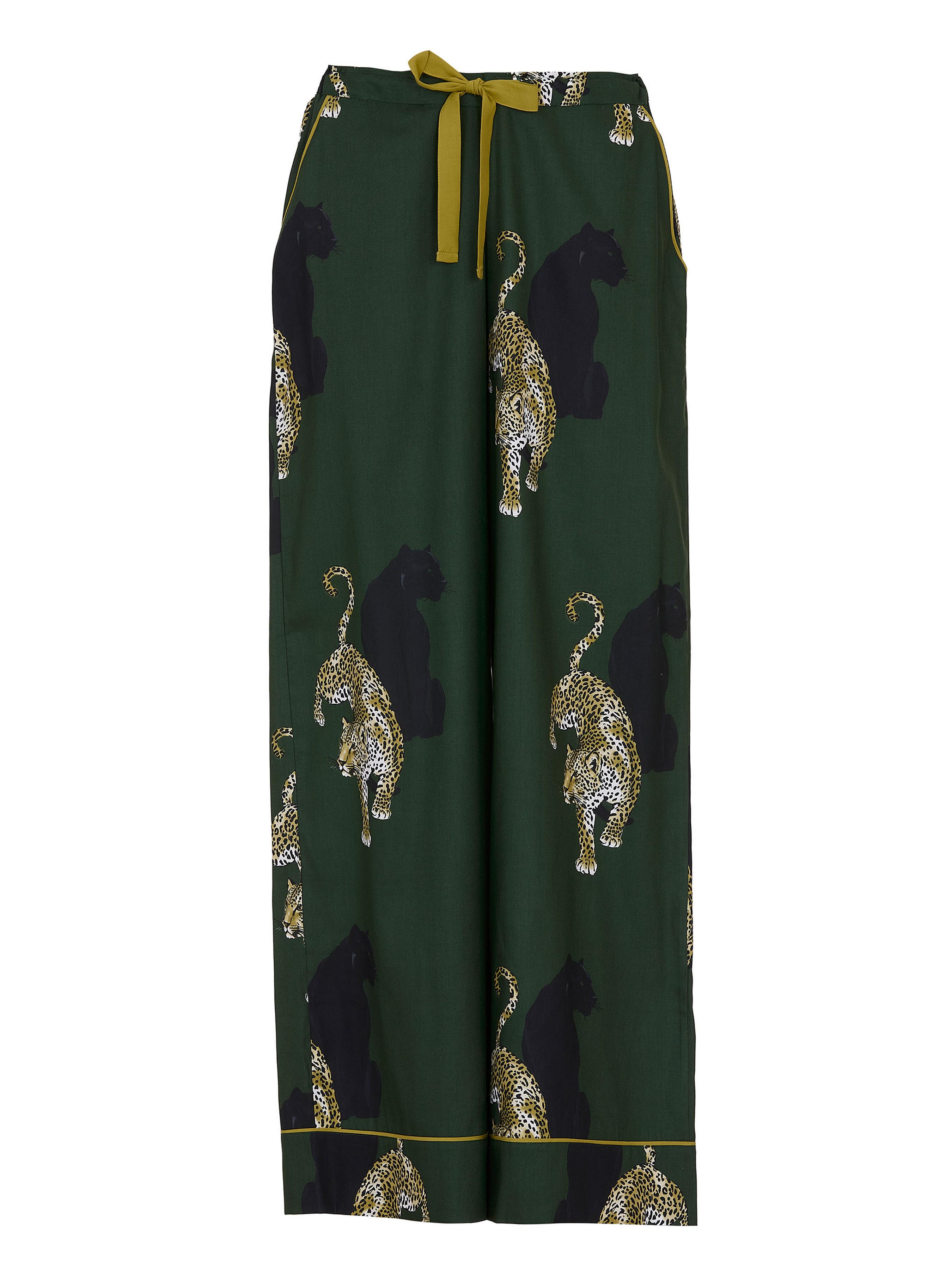 ПижамныеБрюки женские CYBERJAMMIES Olive 5001OLE M Зеленый с принтом леопарда (5051877599390)