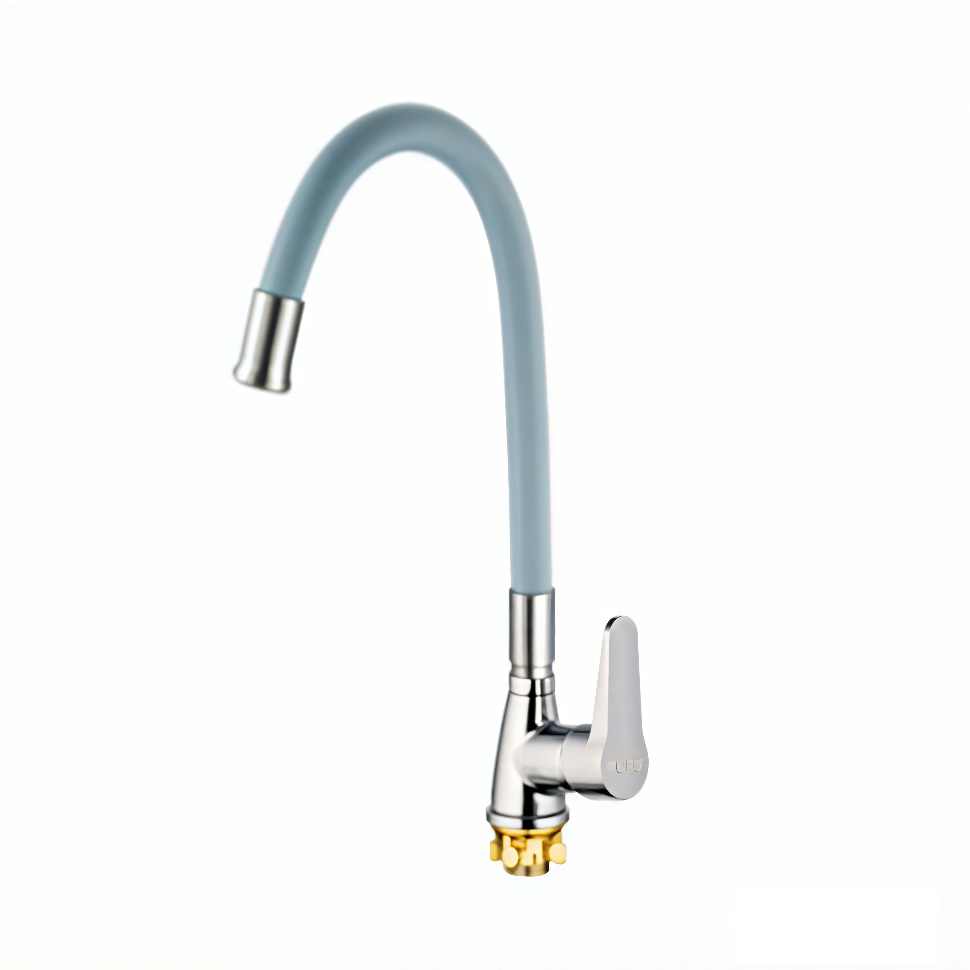 Змішувач для кухні MIXXUS SOP4-146 Reflector із силіконовим виливом Gray (MI6492)