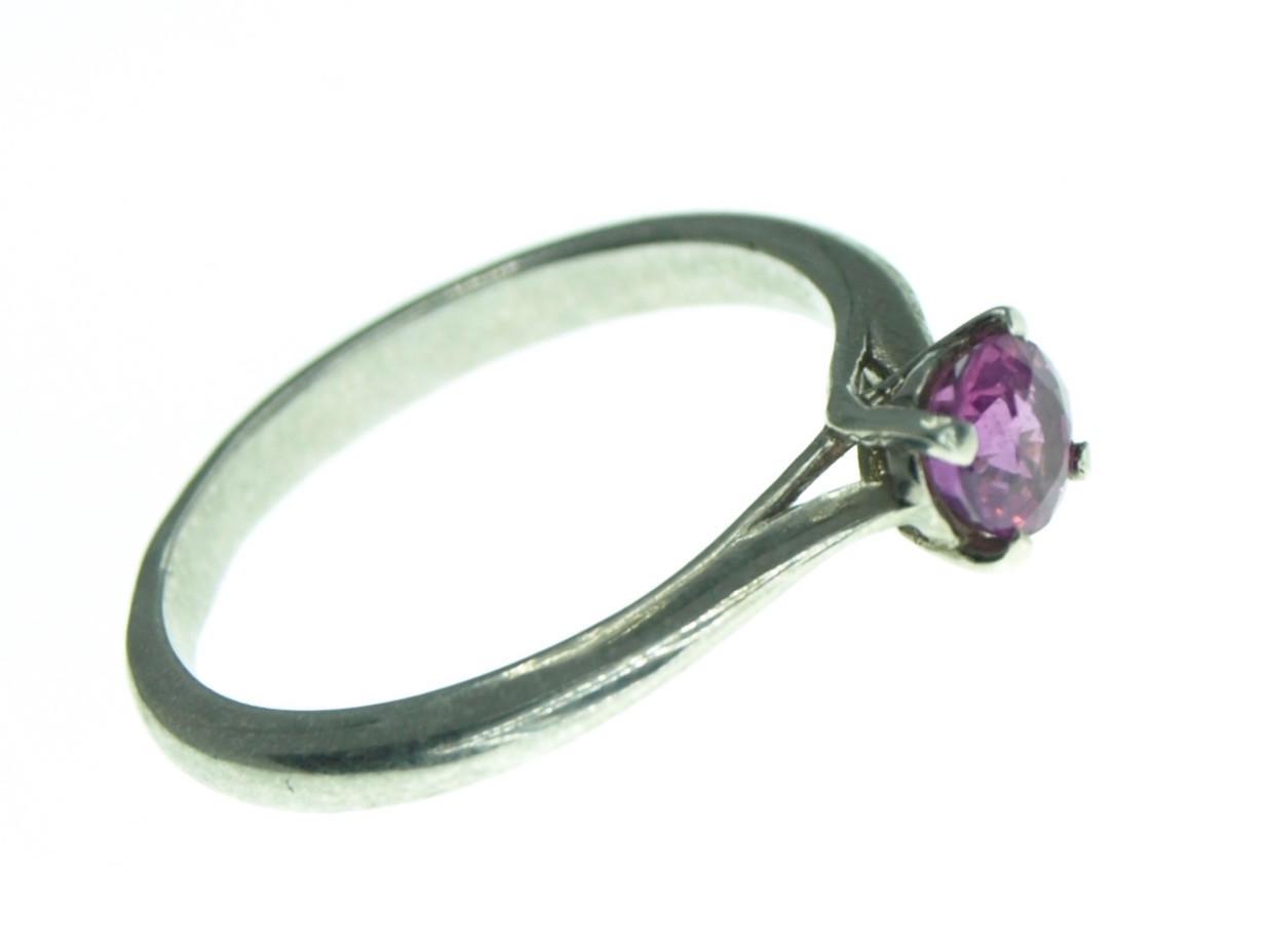 Каблучка зі срібла із сапфіром р. 16,5 (21 01650243(1) - фото 2