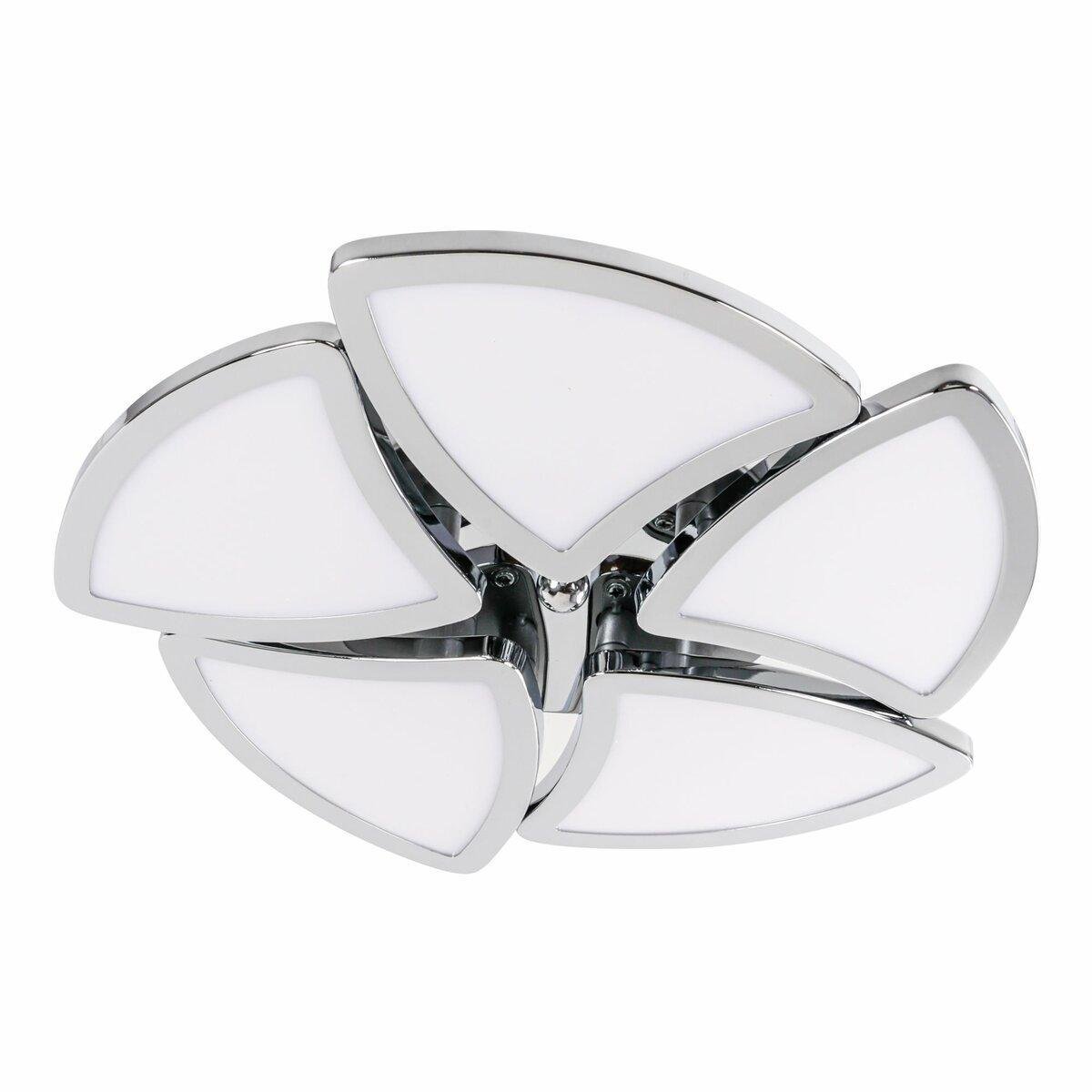 Люстра светодиодная Sirius 80W 3000-6500К Хром (2901-5S)