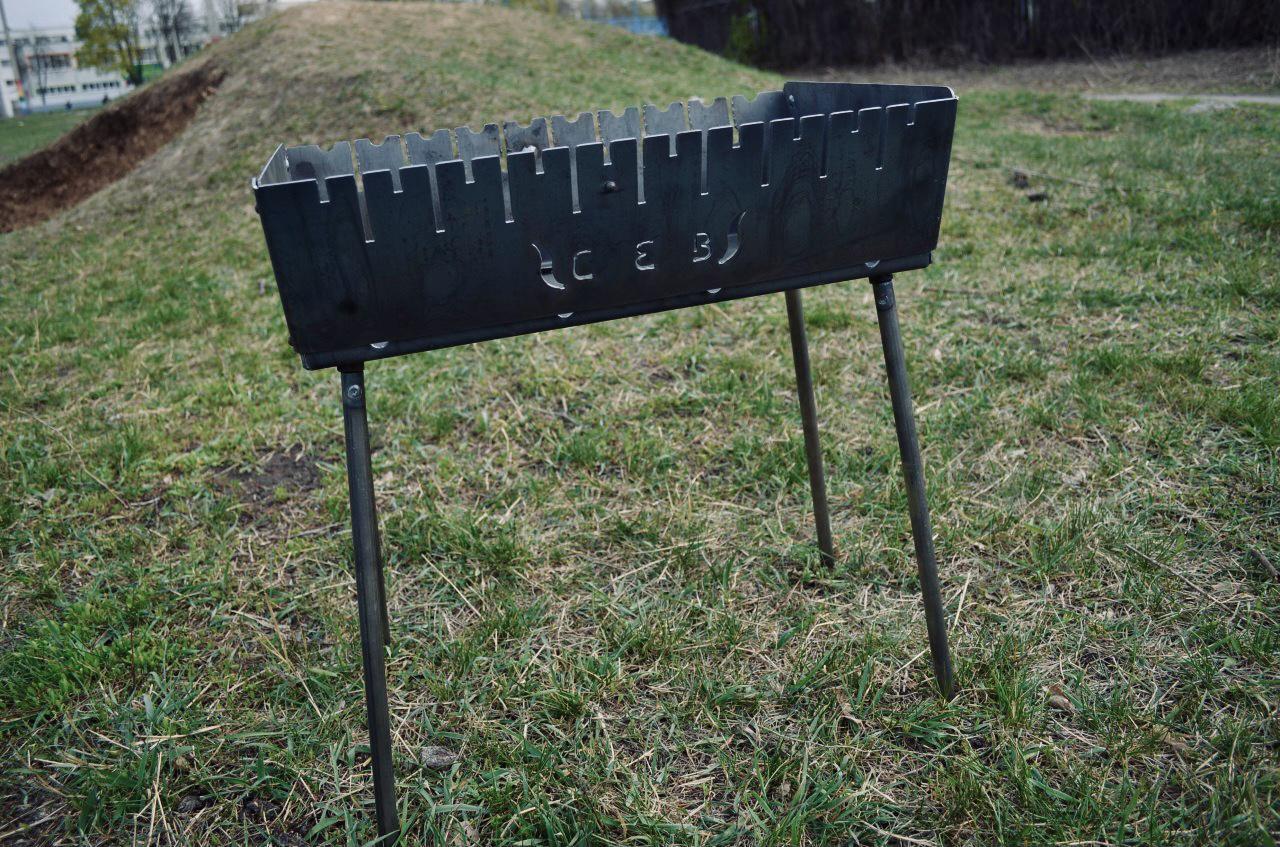 Мангал-валіза на 12 шампурів 3 мм (0009) - фото 6 Мангал-валіза на 12 шампурів 3 мм (0009) - фото 6