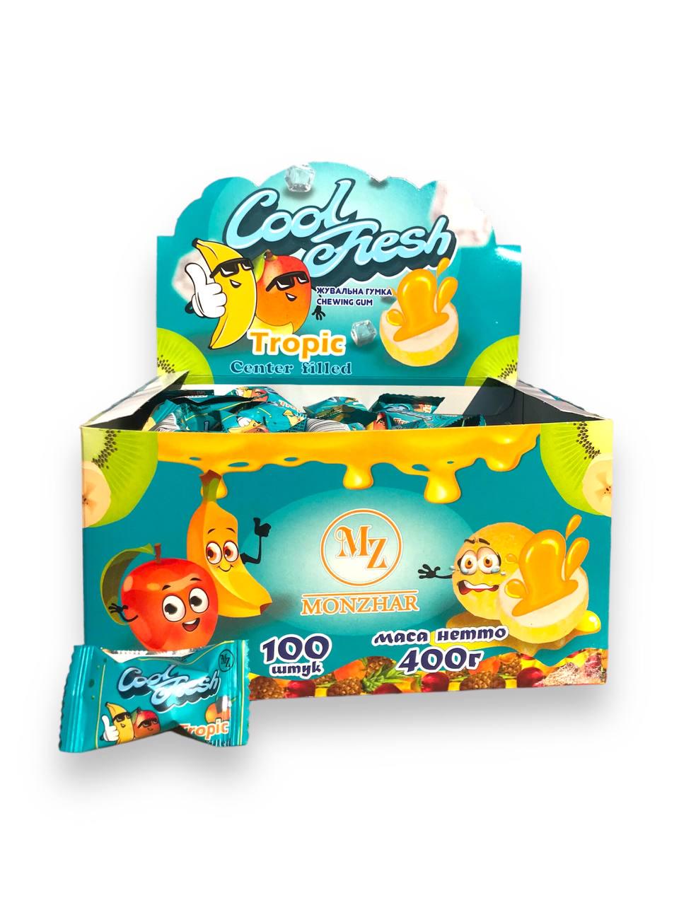 Жевательная резинка Cool Fresh Тропик 100 шт. 400 г (00000005428)