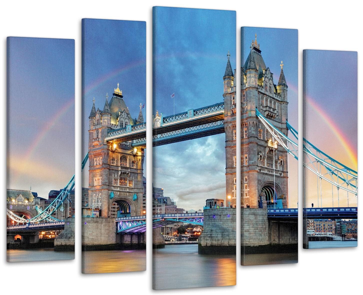 Картина модульная Лондон Мост 110x160 см (Art-290_5)