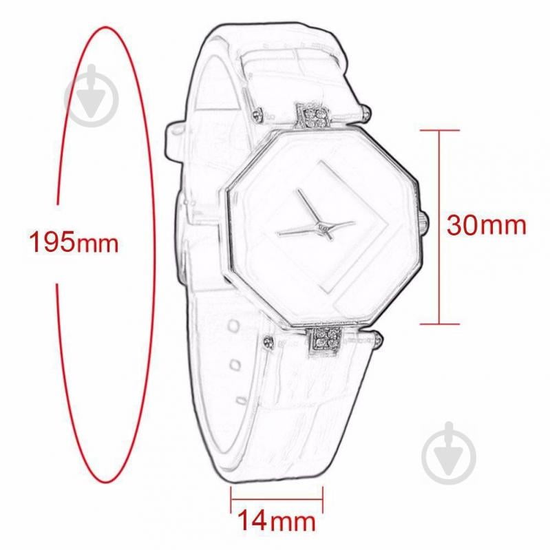 Годинники жіночі наручні Cube black (hub_mdbc8r) - фото 3