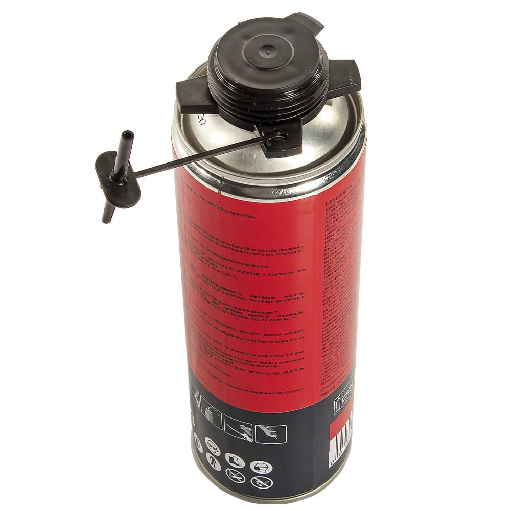 Очищувач піни Vitals монтажної 500 мл - фото 2 Очищувач піни Vitals монтажної 500 мл - фото 2