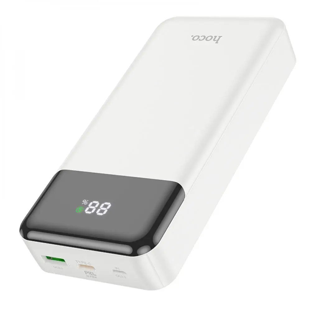 Внешний аккумулятор HOCO J102A Cool figure PD20W+QC3.0 20000mAh White