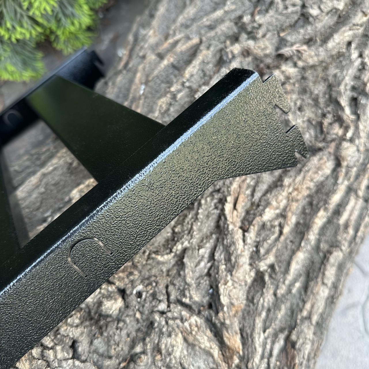 Полка боковая Metalzavod для мангала Прометей на 9-12 шампуров металлическая 30,95х34,1х6,85 см (PLK-MDR12) - фото 4 Полка боковая Metalzavod для мангала Прометей на 9-12 шампуров металлическая 30,95х34,1х6,85 см (PLK-MDR12) - фото 4