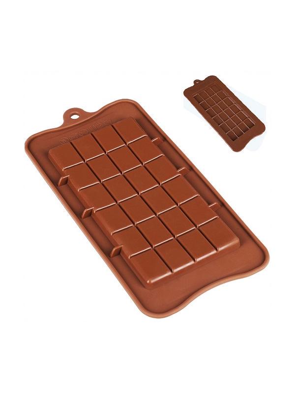 Форма силиконовая для конфет/льда плитка 19х16х2 см (MH-3426) - фото 7