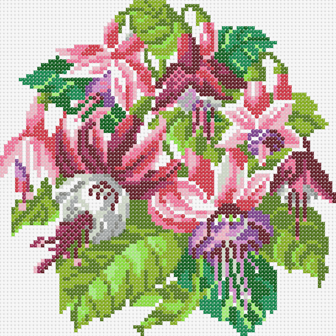 Схема для вышивки бисером Фуксия СБЧ-34 (1352479334)