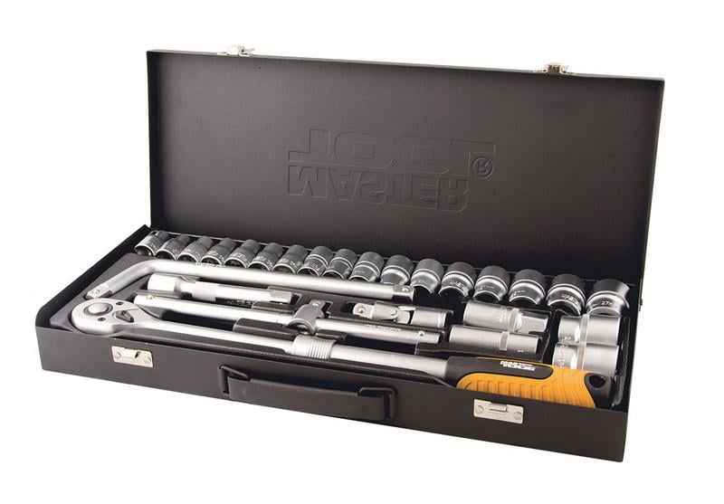 Набор насадок торцевых Mastertool Profi CrV 1/2 8-32 мм 26 шт. (78-4126)