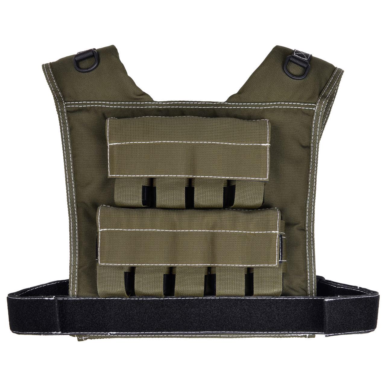 Жилет обважнювач для спорту MegaShape 10 кг Хакі (WV10-02) - фото 4