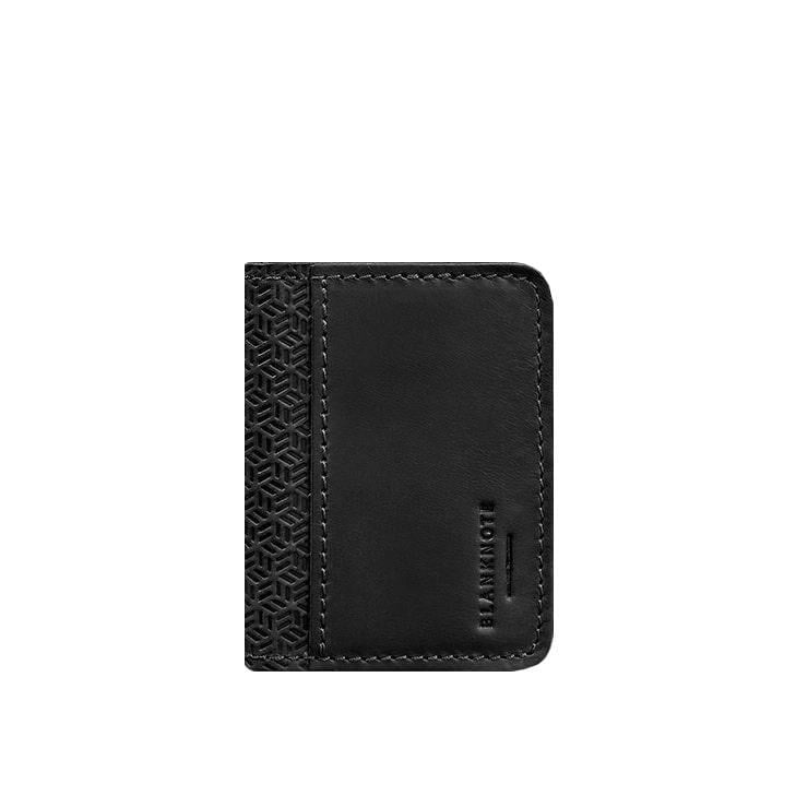 Обкладинка шкіряна чоловіча для ID-паспорта та водійських прав 4.0 Карбон Чорний (A-026207)